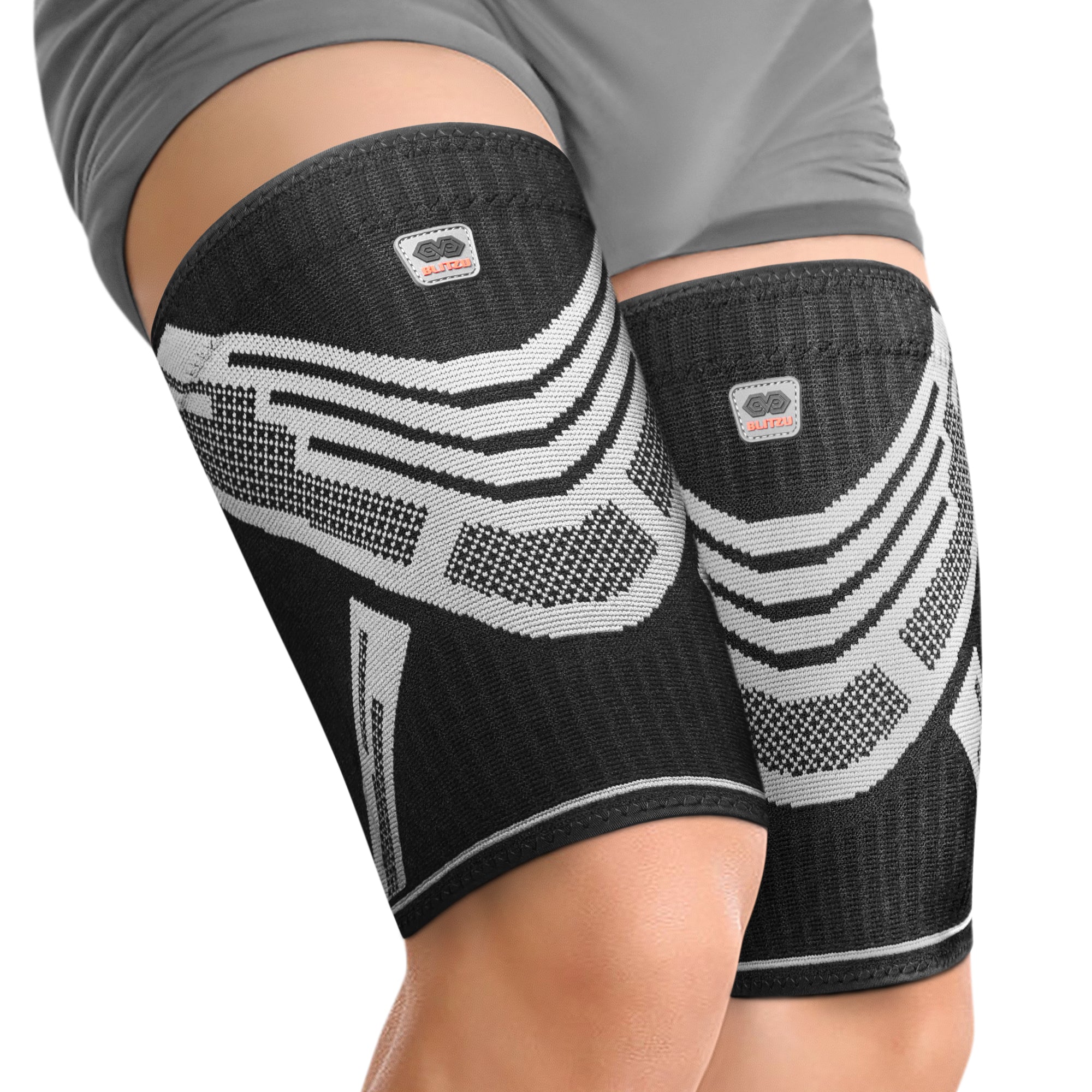 Sports Recovery Compression Full Leg Sleeves (Medium, Blue